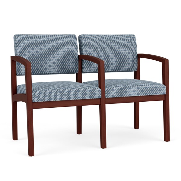 Lesro Lenox 2 Seat Tandem Seating W/ Arm, 44 in W 26 in L 31.5 in H LW2103 - main